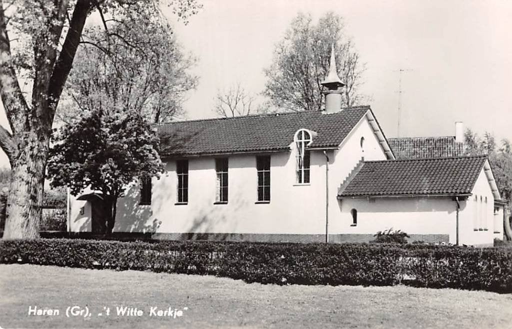 Haren 't Witte Kerkje Onnerweg Vrijz. Hervormden Groningen, Verzenden, 1940 tot 1960, Ongelopen, Groningen