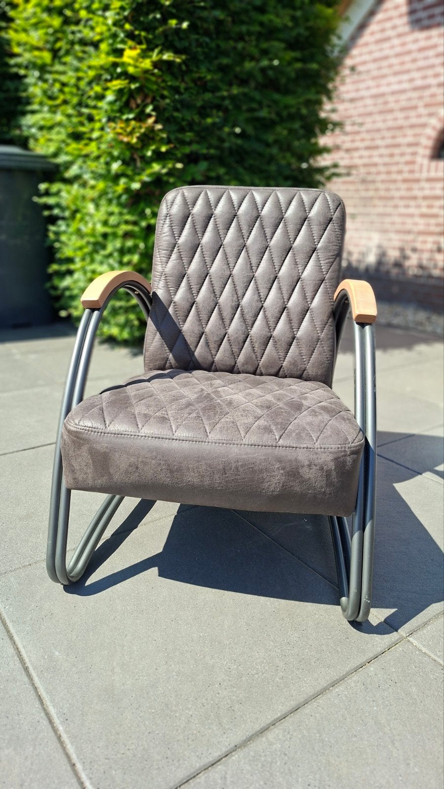 fauteuil Bronx71, Huis en Inrichting, Fauteuils, Ophalen, Minder dan 75 cm, Zo goed als nieuw, Leer