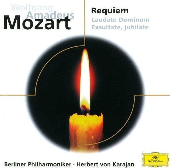 CD Mozart: Requiem -  Herbert von Karajan - DGG-label, Mozart, Requiem, Ophalen of Verzenden, Zo goed als nieuw