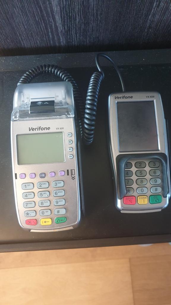Verifone VX 520 en VX 820 pinapparaten (geen adapter), Ophalen of Verzenden