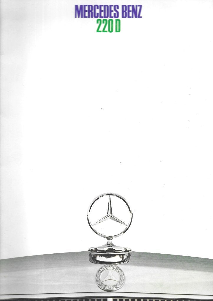 Mercedes Benz 220 D brochure (MB09), Verzenden, Zo goed als nieuw, Mercedes