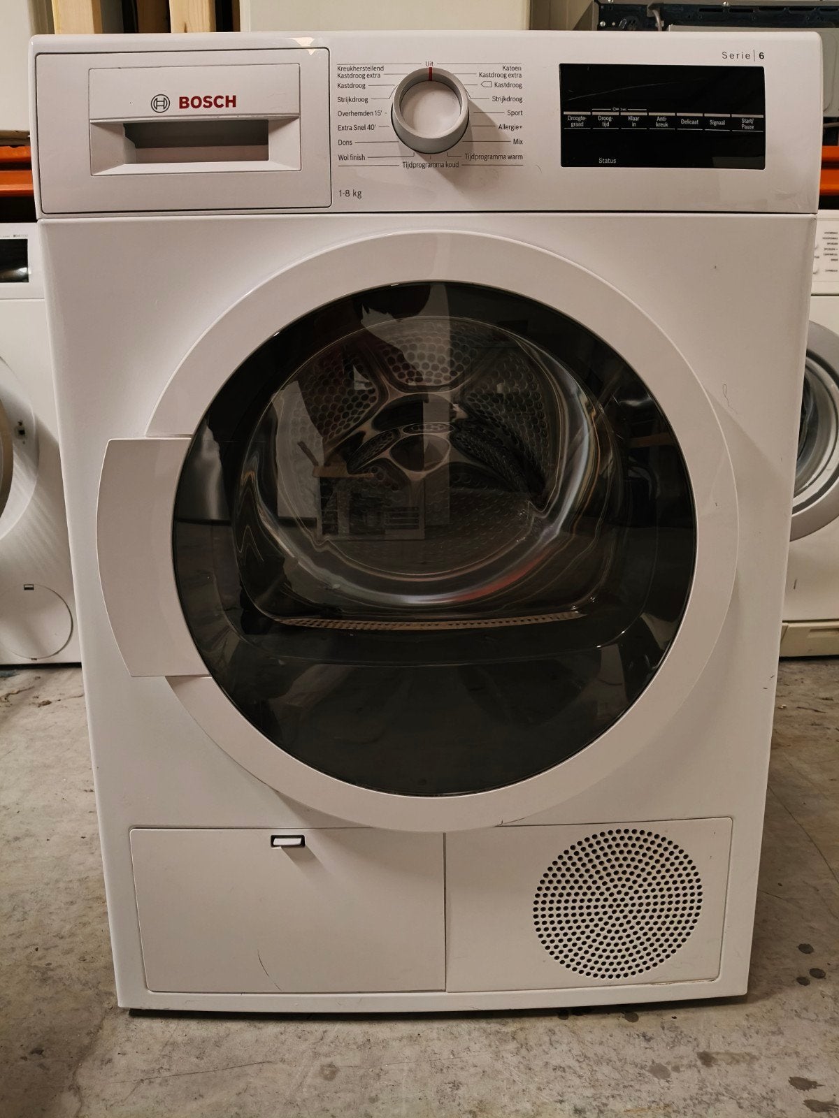 Bosch condensdroger serie 6 8kg, 6 tot 8 kg, Ophalen, Condens, 85 tot 90 cm