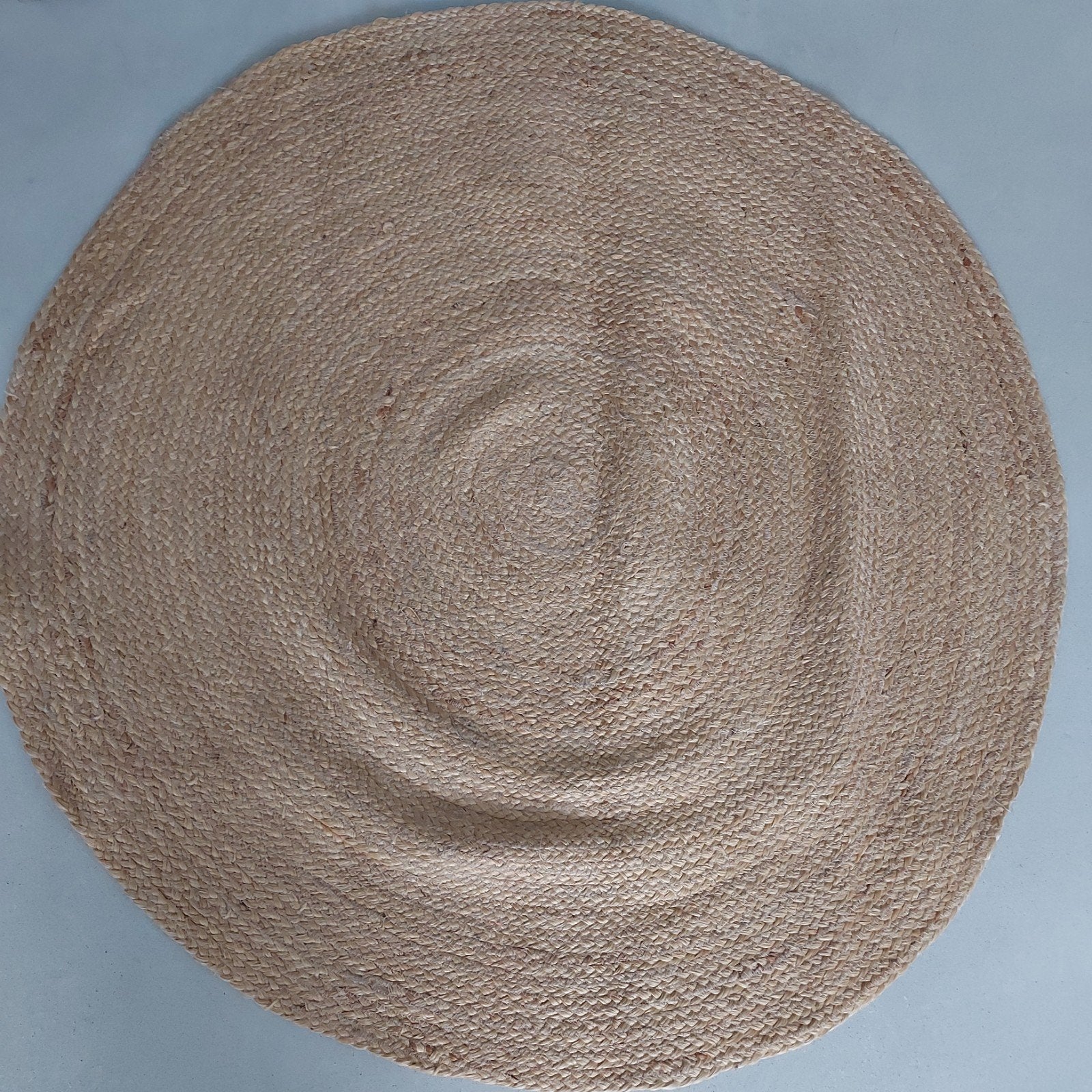jute rond vloerkleed 120 doorsnede, Beige, Rond, Scandinavisch, Ophalen of Verzenden