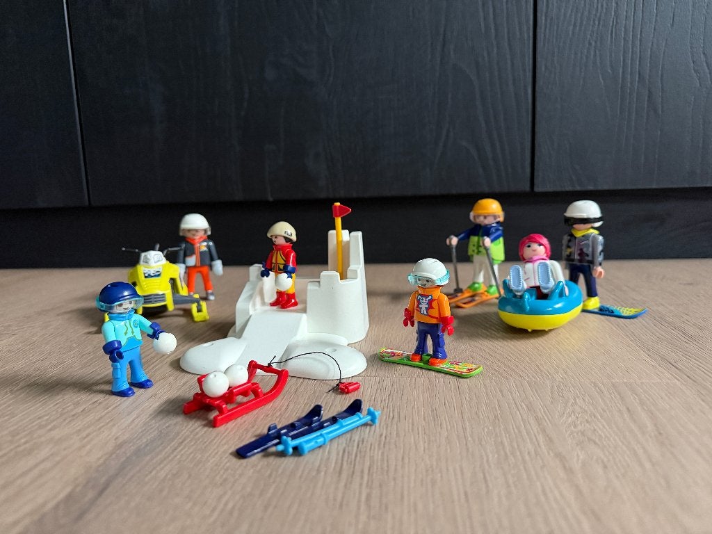 Playmobil Family Fun Wintersets 9283 9285 9286 compleet, Ophalen of Verzenden, Zo goed als nieuw, Family fun