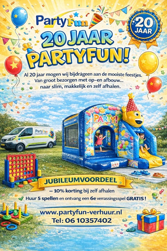 Partyfun Verhuur Tilburg Feestactie, Ophalen, Nieuw, Overige