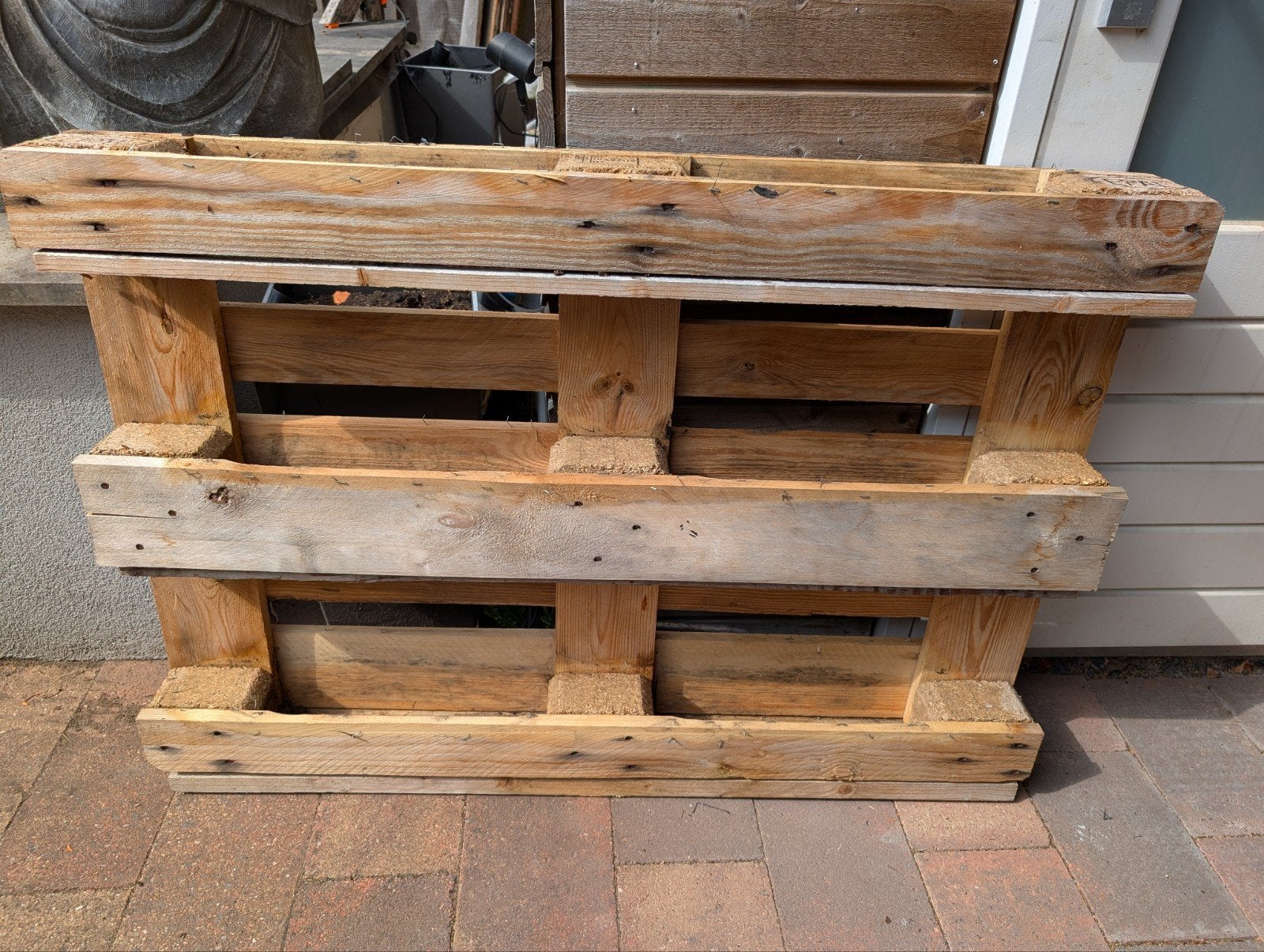 pallet voor kruidentuintje, Tuin en Terras, Ophalen, Rechthoekig, Hout, Tuin