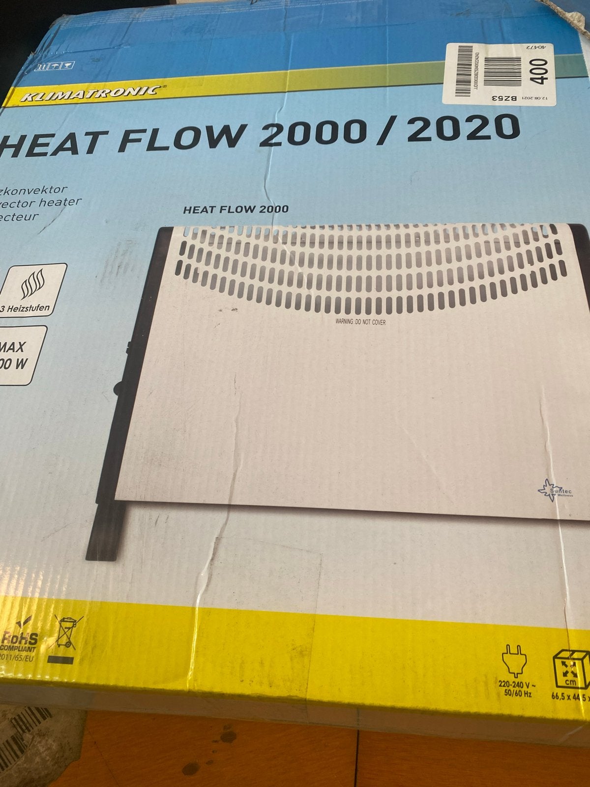 Klimatronic Heat Flow 2000/2020 Convector Kachel, 30 tot 80 cm, -, -, Ophalen of Verzenden