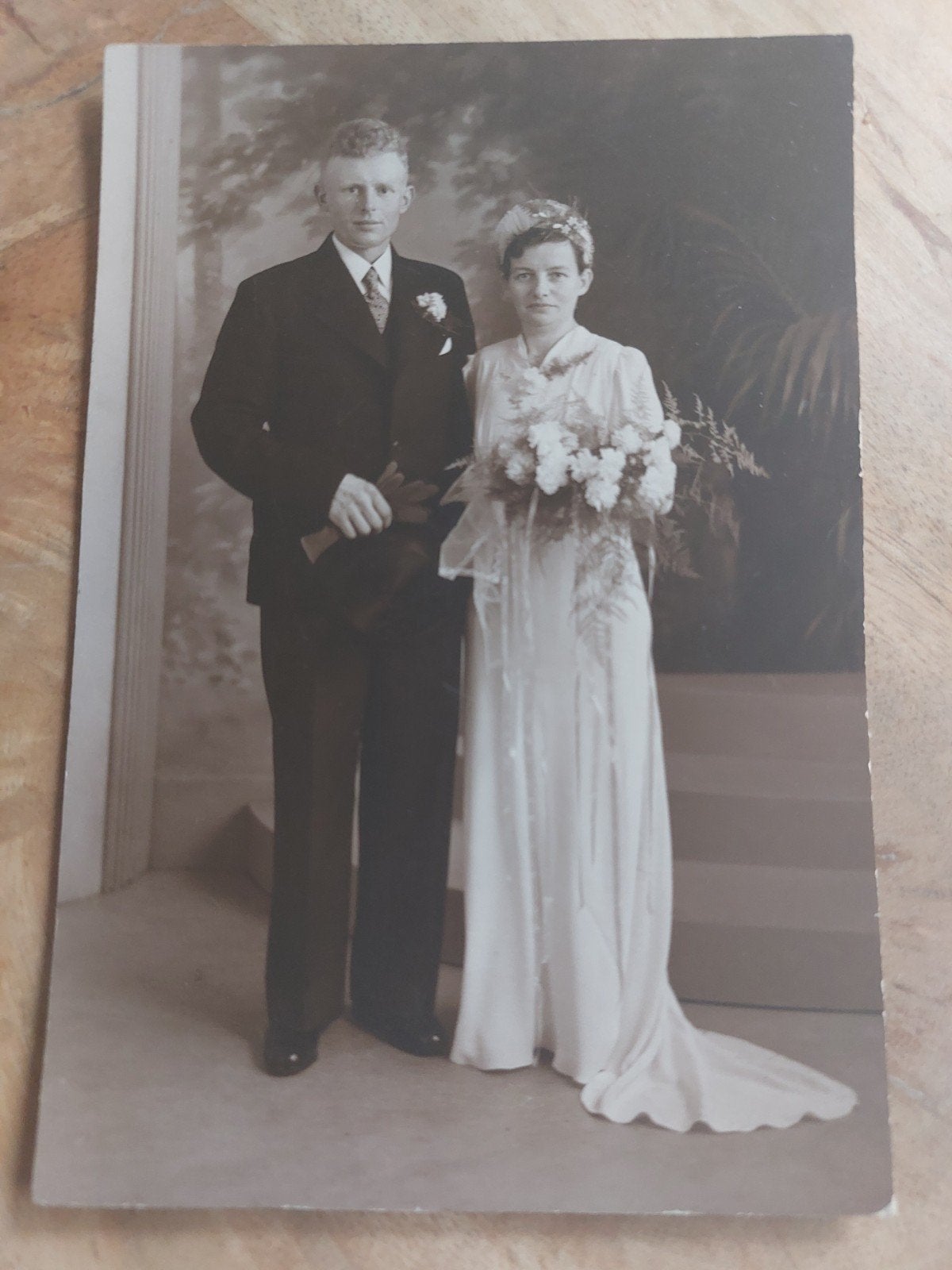 Kabinetfoto formaat Januari 1941 met naam, Foto, Ophalen of Verzenden, Zo goed als nieuw, 1940 tot 1960