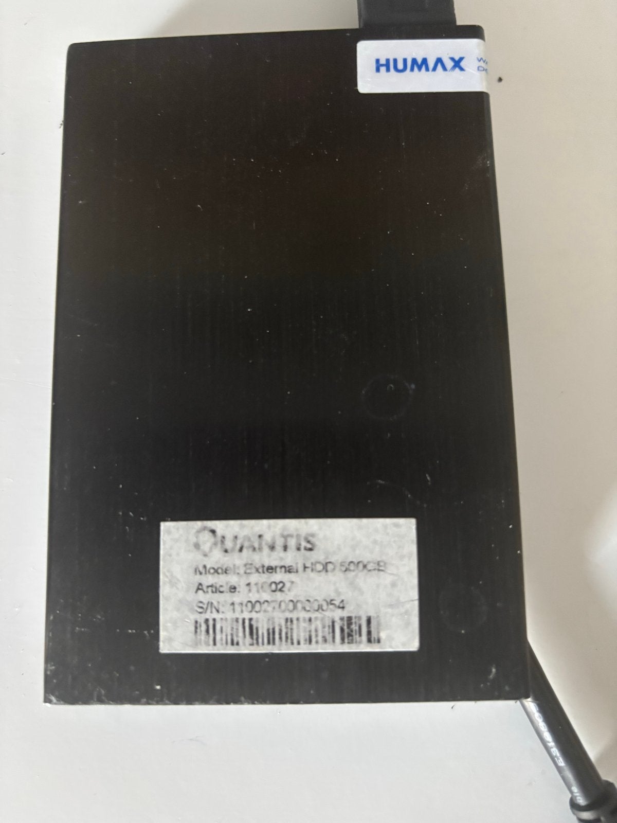 Humax Quantis Externe HDD 500GB - USB Aansluiting, Ophalen, Gebruikt
