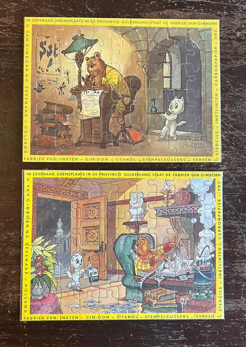 2x Bommel puzzel Gimborn, Verzamelen, Ophalen of Verzenden, Olivier B, Bommel en Tom Poes, Zo goed als nieuw