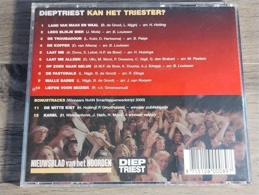 Diep Triest ‎– Kan Het Triester?, Ophalen of Verzenden, Zo goed als nieuw, Levenslied of Smartlap