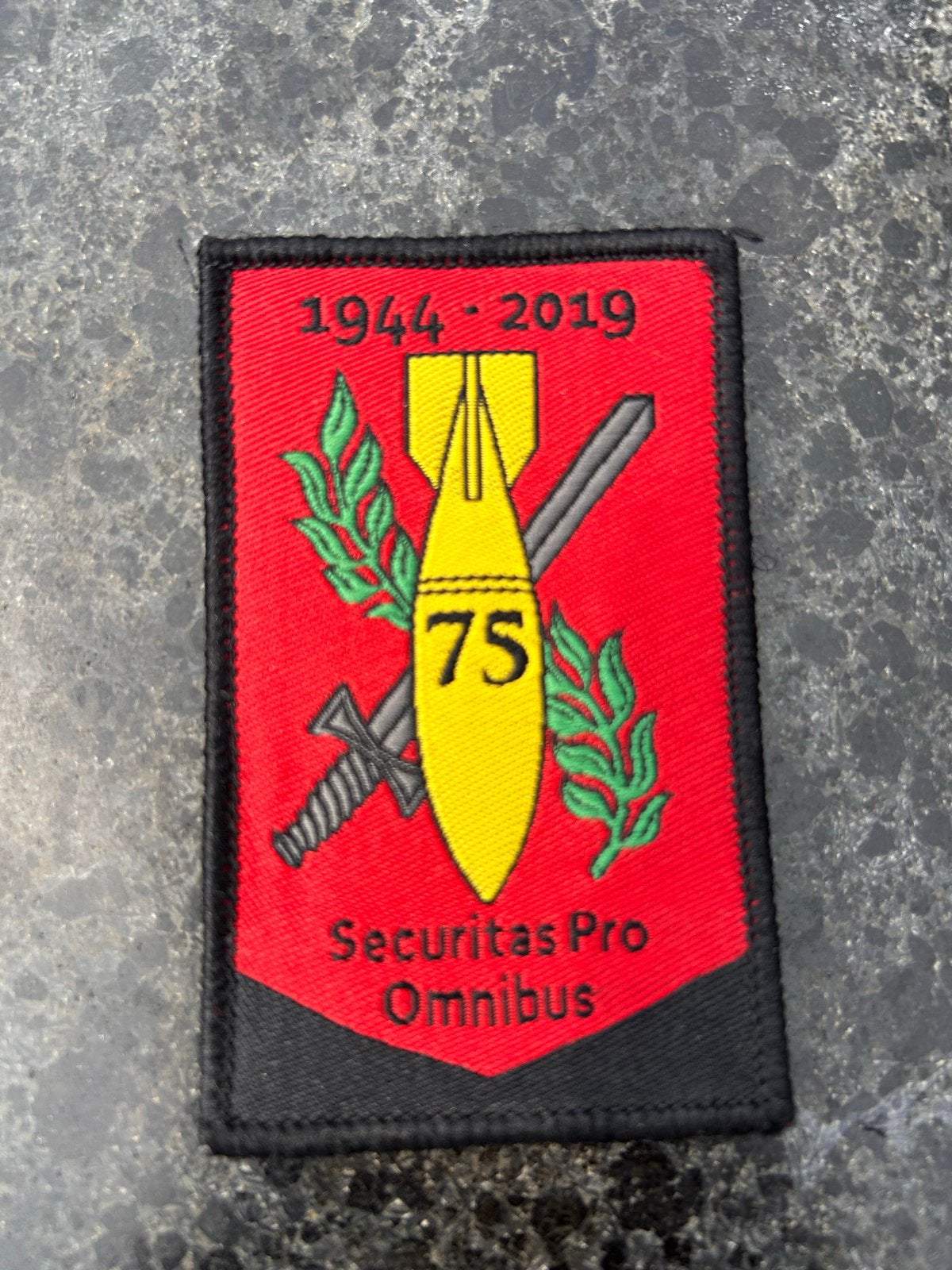 Patch 75 jaar Securitas Pro Omnibus 1944-2019, Verzamelen, Ophalen of Verzenden, Nieuw