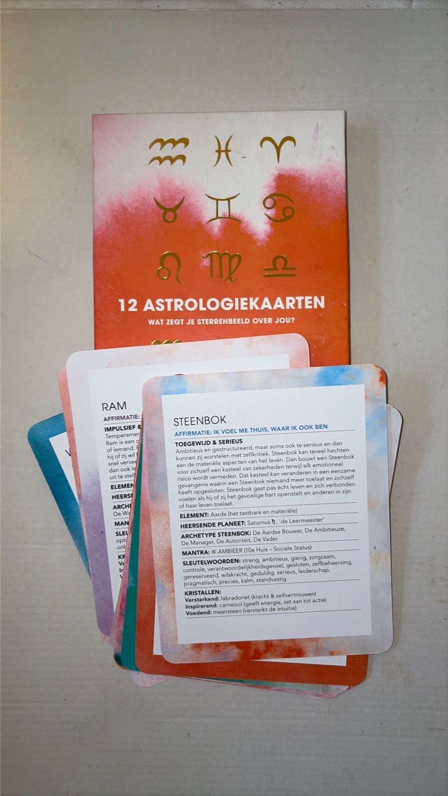 12 Astrologiekaarten - Happinez, Ophalen of Verzenden, Nieuw, Astrologie, Overige typen