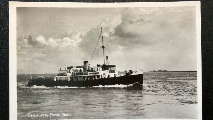 PSD Provinciale Boot Terneuzen Prins Willem I, Ophalen of Verzenden, Zo goed als nieuw, Kaart, Foto of Prent