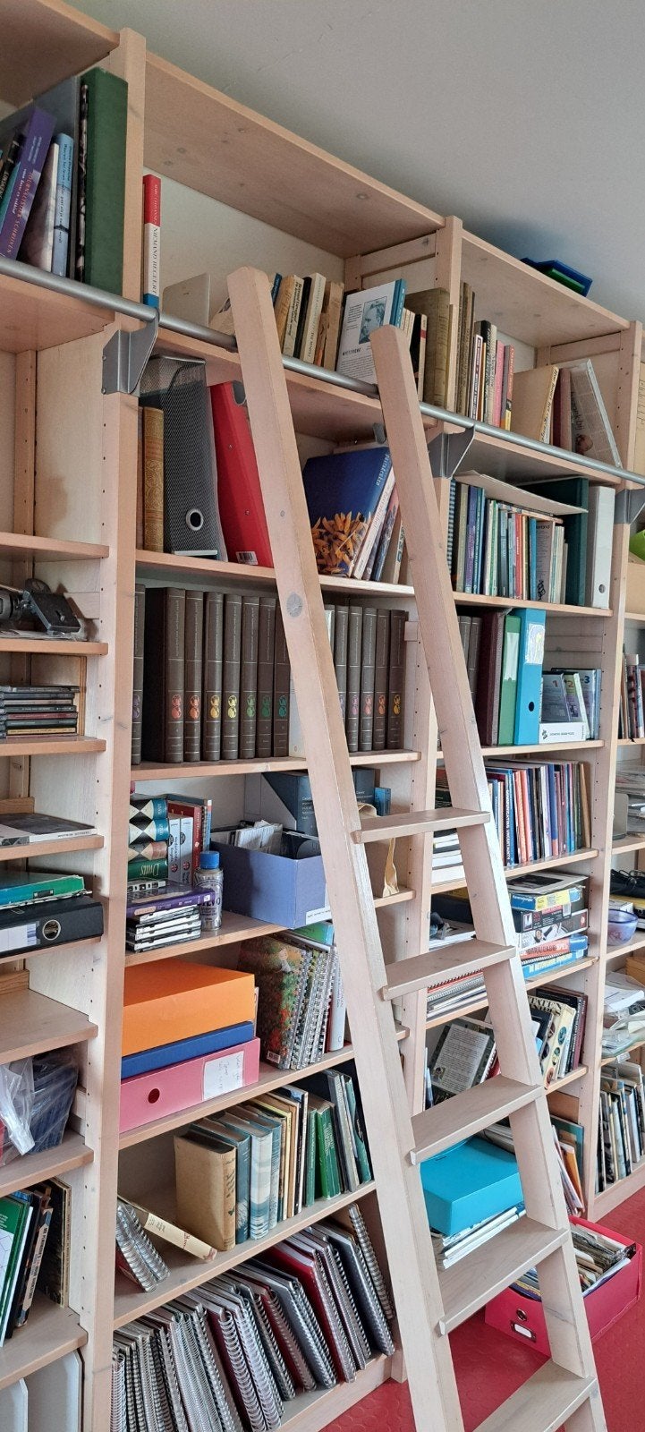 Lundia kastenwand 245x30 cm, 6 delen van 85 cm breed, Huis en Inrichting, Kasten | Boekenkasten, Ophalen, Met plank(en), Gebruikt