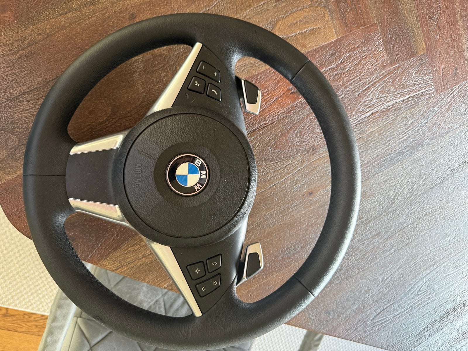 BMW stuurwiel met schakelpaddles en airbag 650i, Auto-onderdelen, Ophalen of Verzenden, Gebruikt, BMW