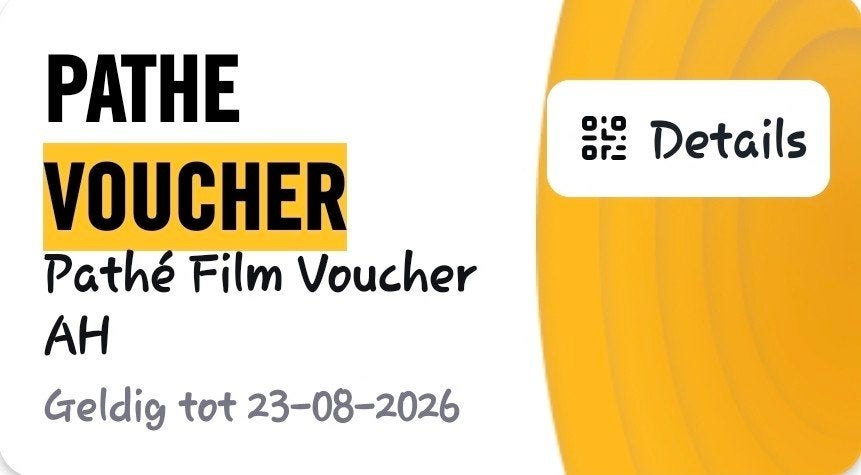 2 pathe vouchers, Tickets en Kaartjes, Twee personen, Vrijkaartje alle films