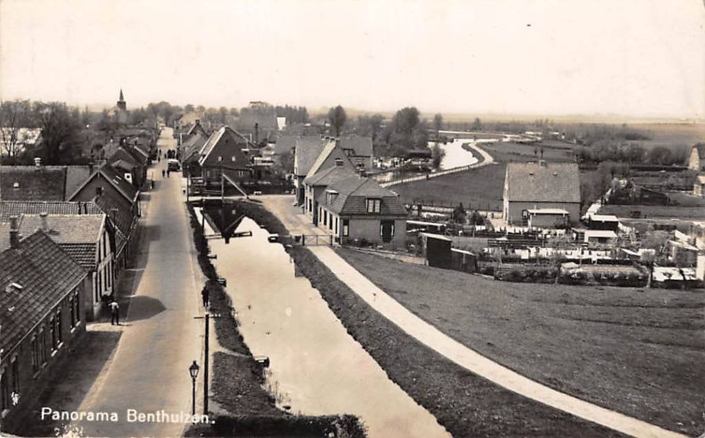 Benthuizen Panorama Newo fotokaart, Verzamelen, Verzenden, Voor 1920, Gelopen, Zuid-Holland