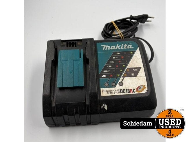Makita DC18RC 14.4V - 18V Li-Ion Accu snellader, Makita, Gebruikt, Support@makita.com, Makita Corporation, 3-11-8, Sumiyoshi-cho, 
Anjo, Aichi 446-8502
Japan