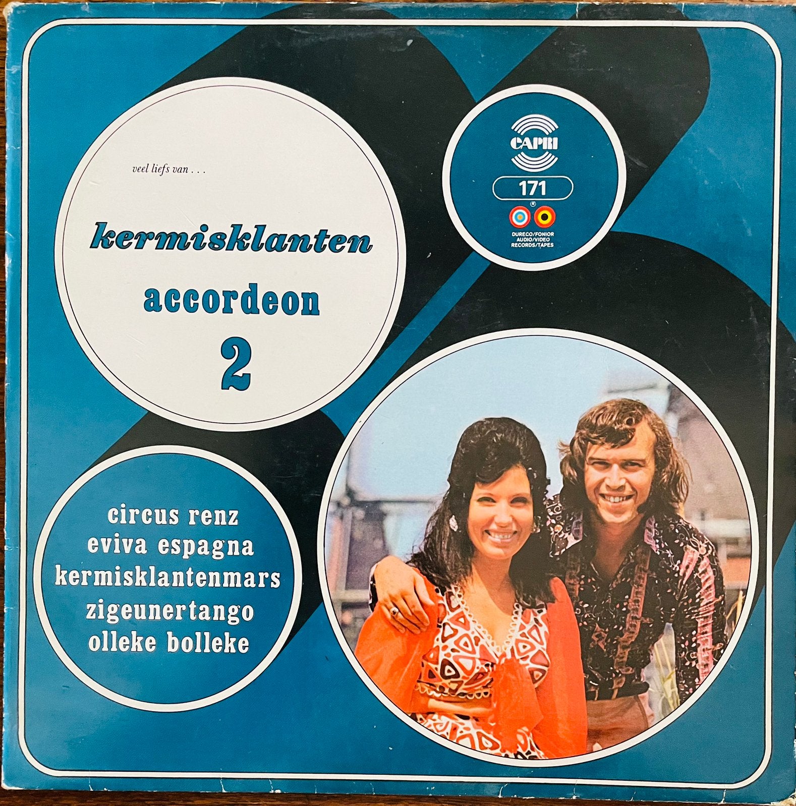 Lp van de Kermisklanten Accordeon 2 Circus Rens, Cd's en Dvd's, Vinyl | Nederlandstalig, LP, Originele persing, Ophalen of Verzenden