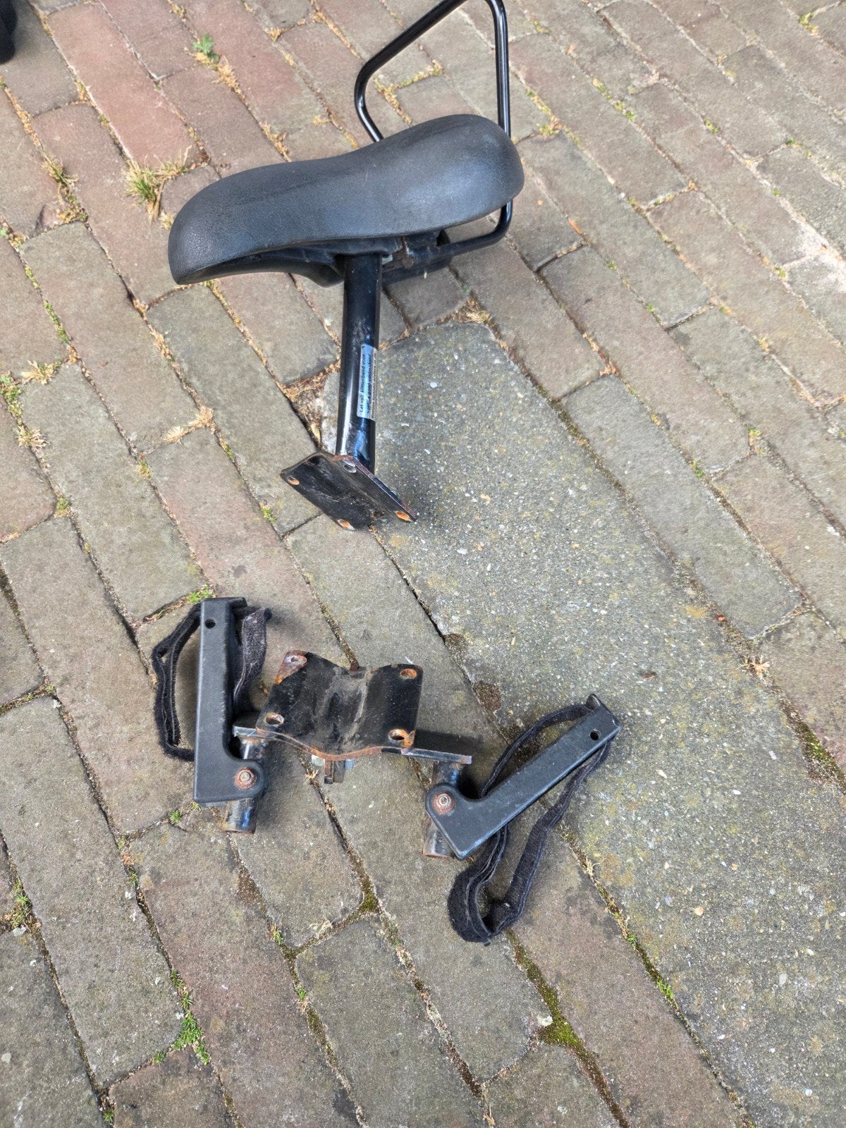 zadel voor op stang ( kan voor heren en dames fiets), Fietsen en Brommers, Ophalen of Verzenden, Gebruikt, Onbekend