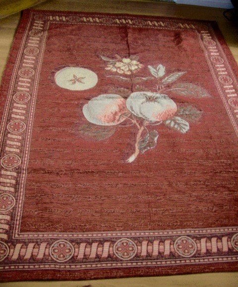 TAFELKLEED ?HEEL APART MET APPELS BLOEMEN EN TEKST, Ophalen of Verzenden, Zo goed als nieuw, 150 tot 200 cm, VINTAGE