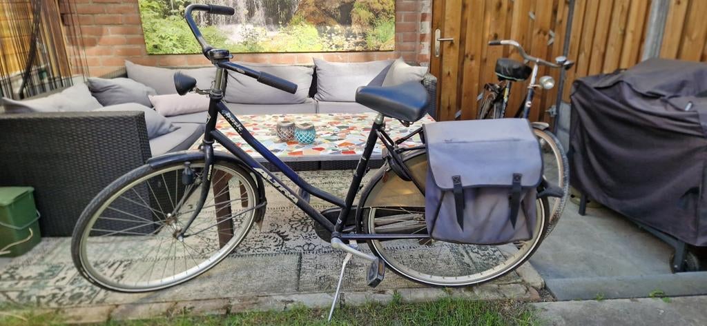 Altra damesfiets met fietstassen en slot, Gebruikt, Velgrem, 50 tot 53 cm, Ophalen