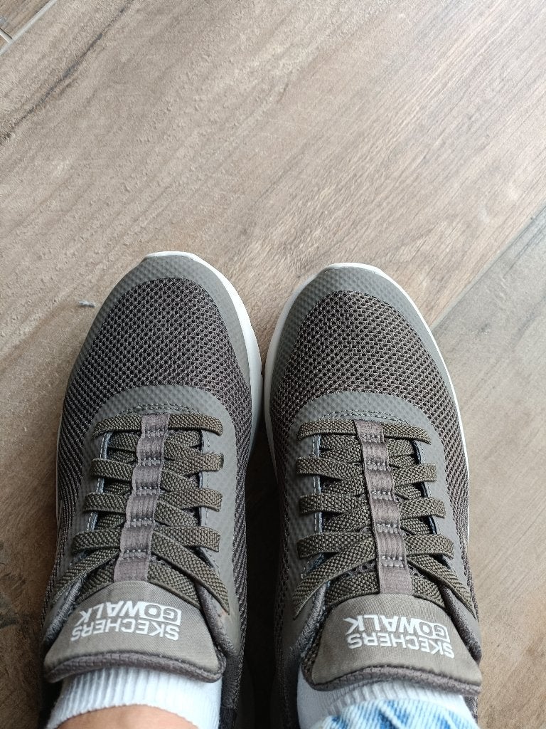 Skechers Go Walk Slip-In maat 40 groen/grijs/kaki, Skechers, Overige kleuren, Ophalen of Verzenden, Sneakers of Gympen