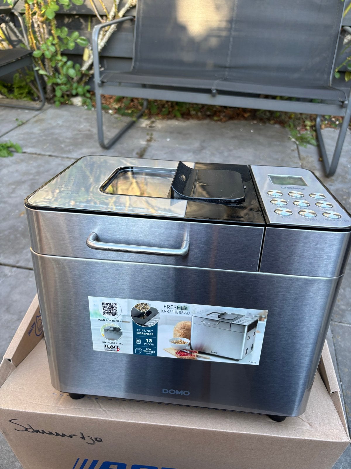 Domo Broodbakmachine B3971 - Nieuwstaat, Met timer, 800 tot 1200 gram deeg, Ophalen of Verzenden, Zo goed als nieuw
