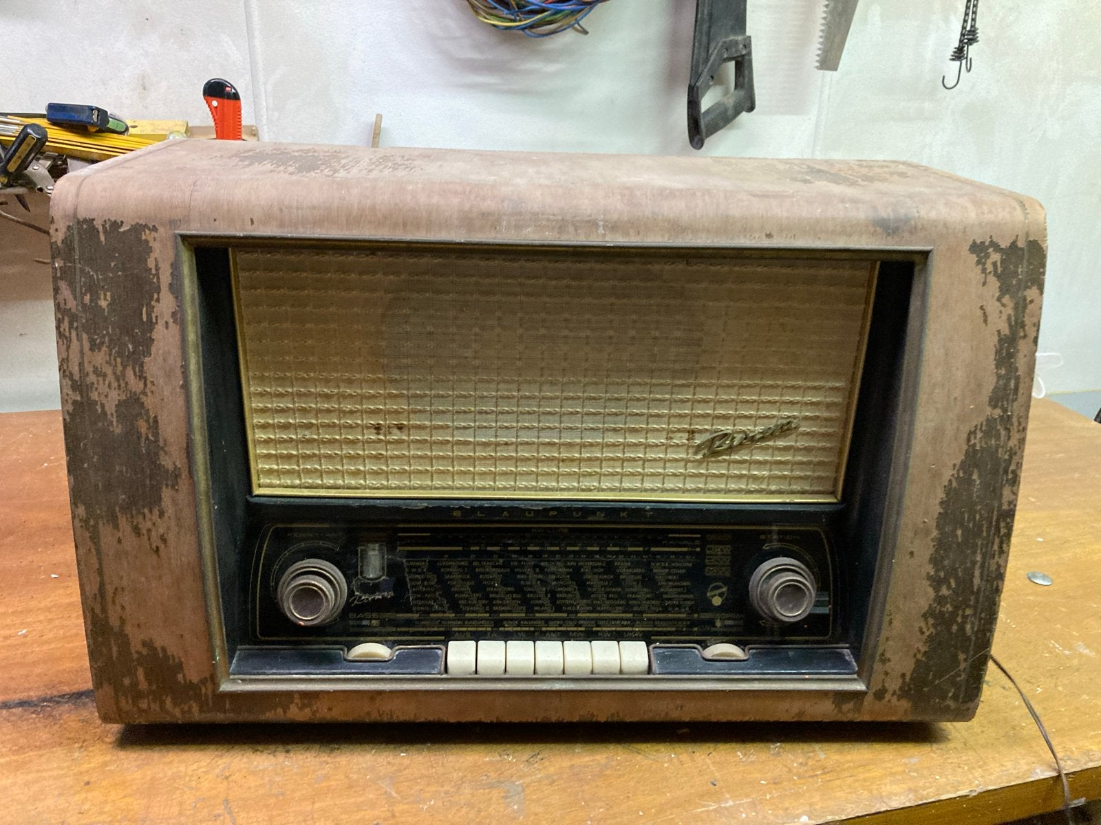 Blauwpunkt Riviera Radio vintage goed spelend, Ophalen, Gebruikt, Radio