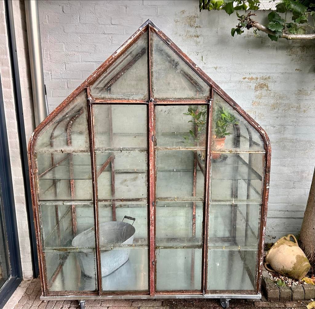 Unieke druivenkas met oud glas  - Vintage kweekkas, Tuin en Terras, Ophalen, Overige materialen, Gebruikt, Kweekkas