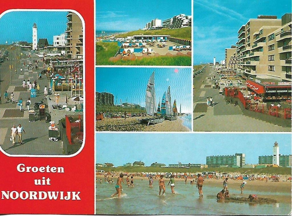 Noordwijk- -5-luik., Verzenden, 1980 tot heden, Gelopen, Zuid-Holland