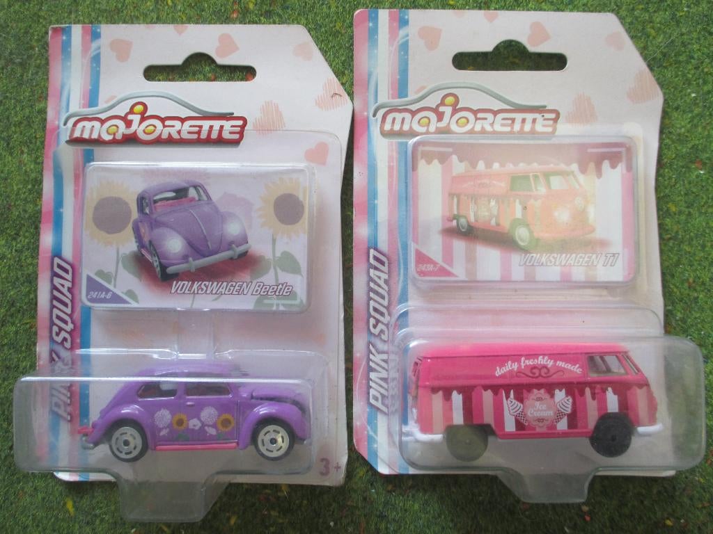 1:64 Volkswagen Pink Squad Majorette Limited Edition set, Ophalen of Verzenden, Nieuw, Auto