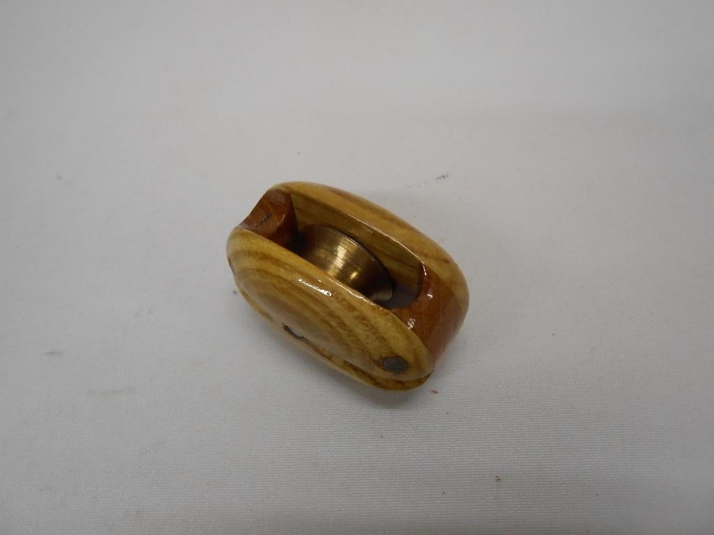 Stropblok, 1-schijfs, 6 - 8 mm, zeer zeldzame maat!, Ophalen of Verzenden, Zo goed als nieuw, Lijn of Blok