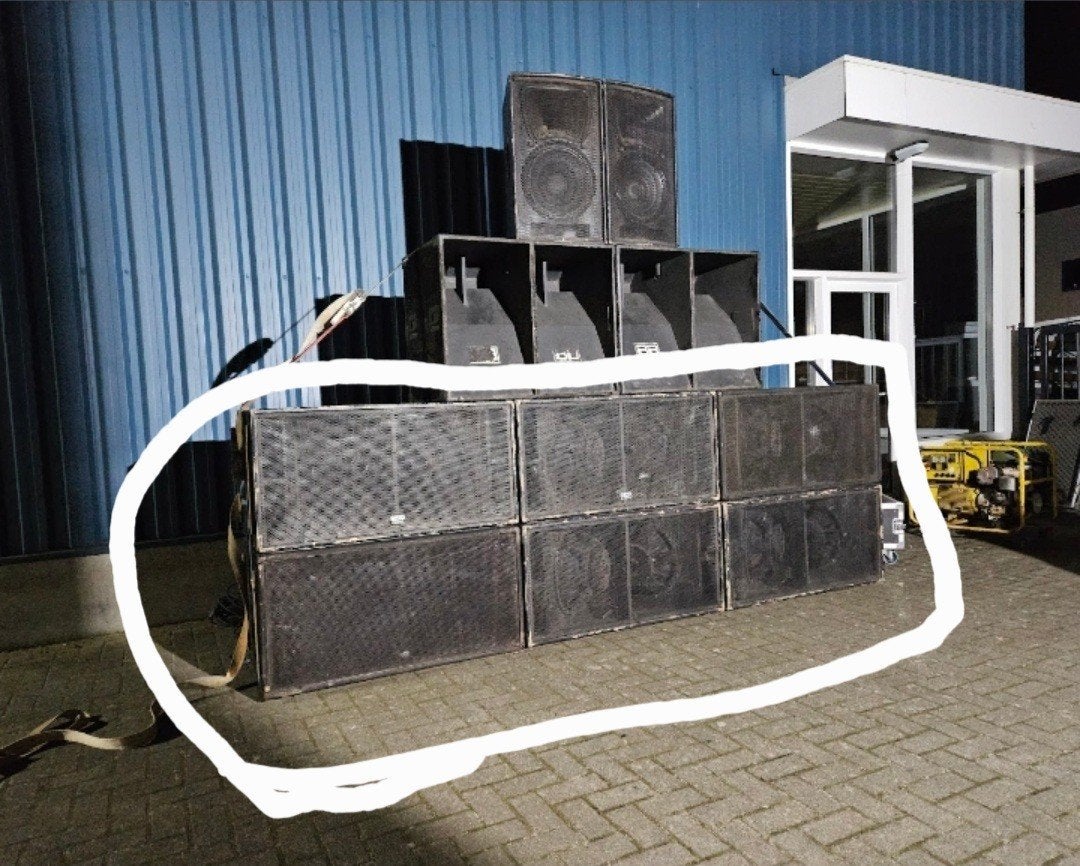 Dap audio sm/rs218, Ophalen, Gebruikt, 150 watt of meer, Subwoofer