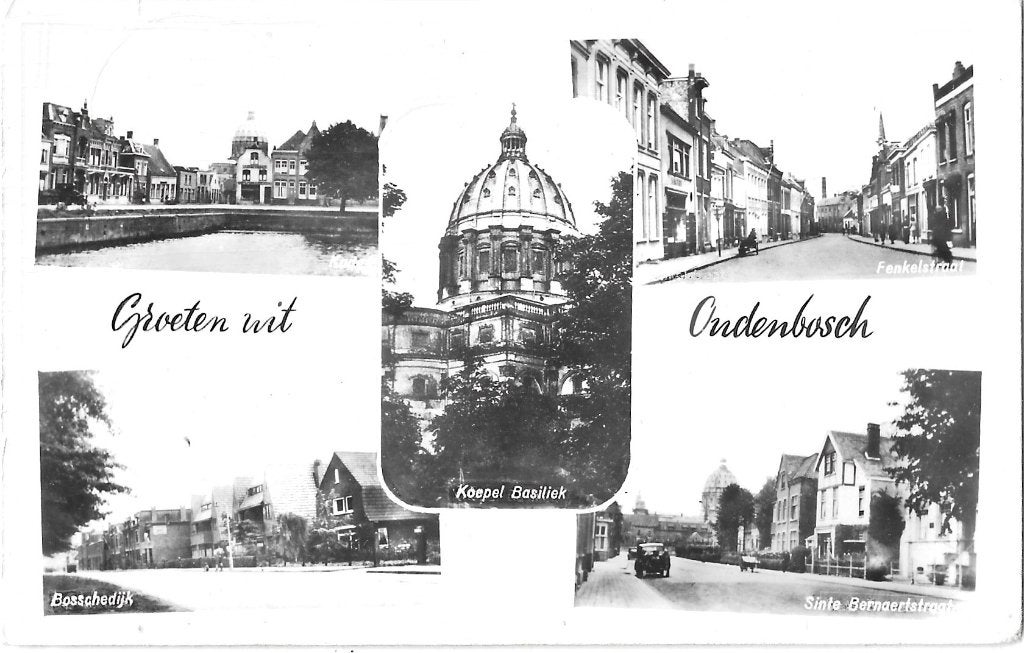 AK Oudenbosch - Groeten uit....Bosschedijk, Verzamelen, Ansichtkaarten | Nederland, Verzenden, 1960 tot 1980, Gelopen, Noord-Brabant
