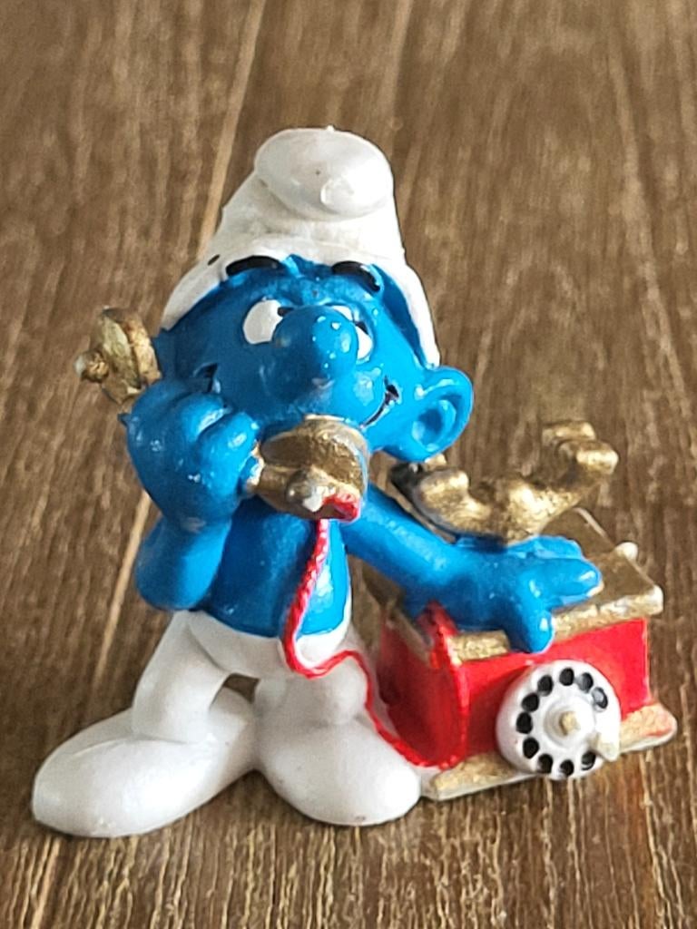 Telefoon smurf - Portugal-, Ophalen of Verzenden, Zo goed als nieuw, Overige Smurfen, Poppetje, Figuurtje of Knuffel