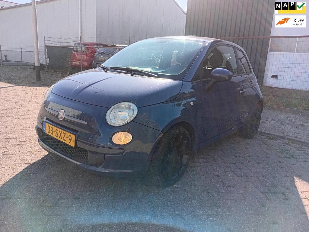 Fiat 500 0.9i TwinAir Plus 164dkm NAP Airco Half Leder Bleut, Auto's, Voorwielaandrijving, Euro 5, 86 pk, Gebruikt