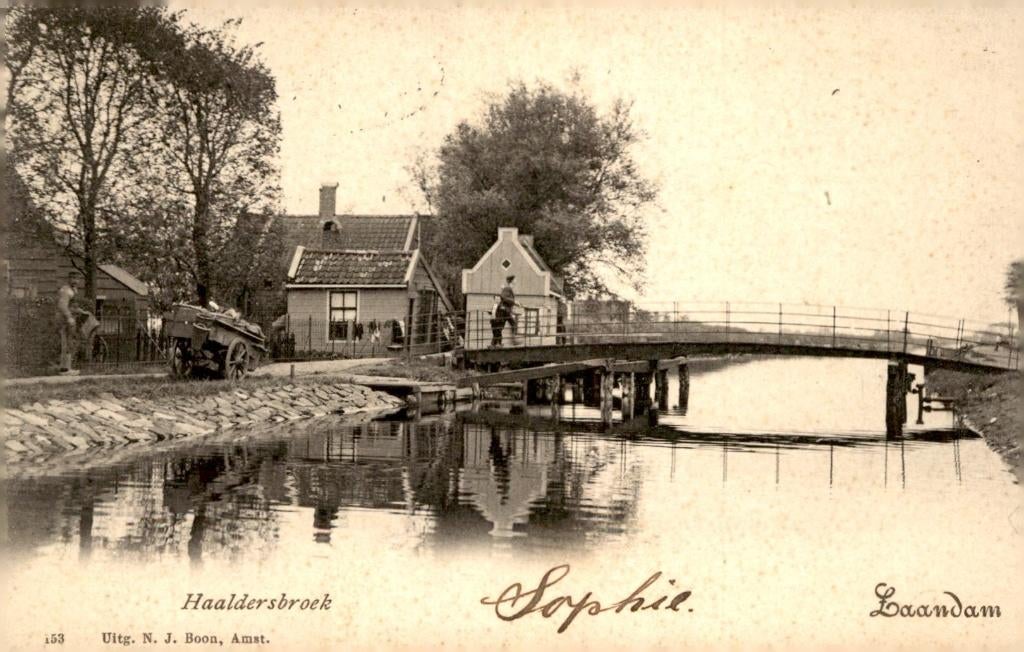 Zaandam Haaldersbroek uitgever Boon no 153 # 472, Verzenden, Voor 1920, Gelopen, Noord-Holland