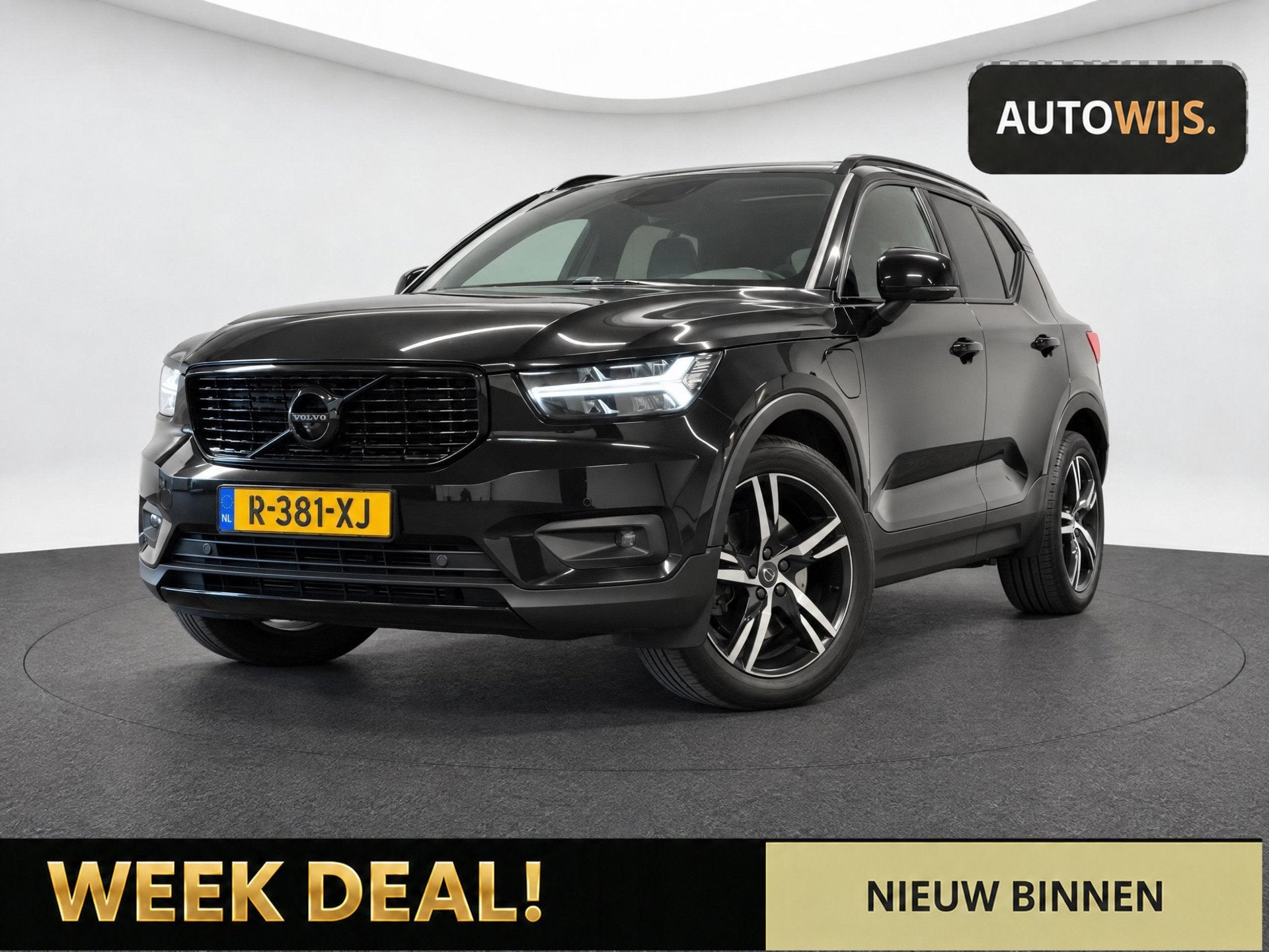 Volvo XC40 1.5 T5 Recharge R-Design|PANO|BLIS|360CAM|DAB+|LE, Auto's, Dealer onderhouden, Zwart, Plug-in hybride, Bedrijf