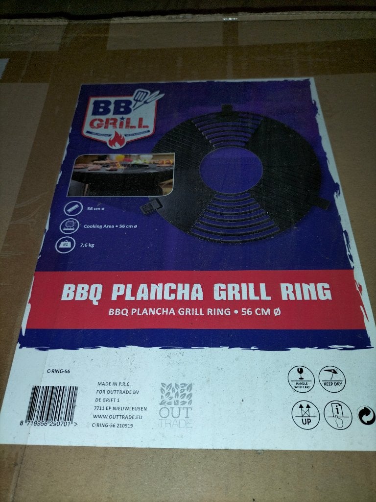 nieuw bbq plancha grill ring 56 cm gietijzer, Ophalen of Verzenden, Nieuw