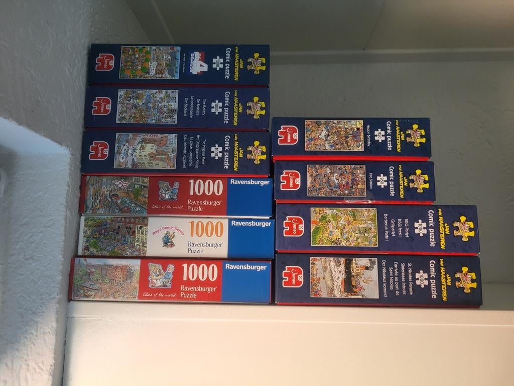 Jan van Haasteren puzzels, Ophalen, 500 t/m 1500 stukjes, Zo goed als nieuw