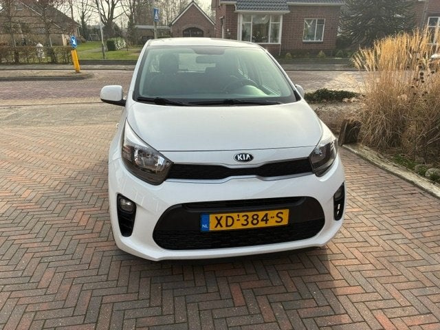 Kia Picanto (Wit)1.0 Cvvt 67pk 5-zits uit 2018, Auto's, Voorwielaandrijving, Stof, 4 stoelen, Wit