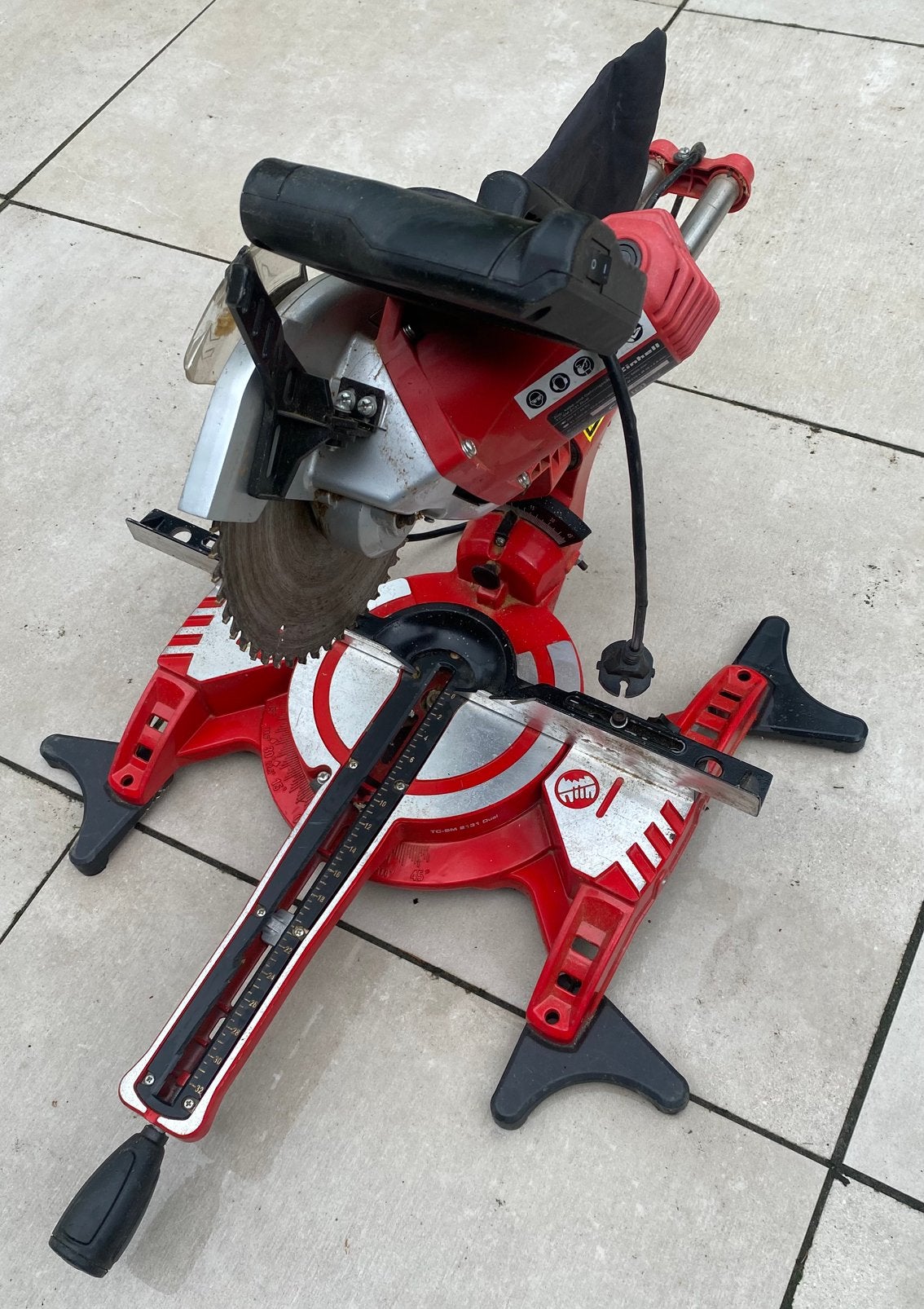 Einhell Afkortzaag - Krachtig en Betrouwbaar, Doe-het-zelf en Verbouw, Ophalen, Gebruikt, 70 mm of meer, Afkortzaag