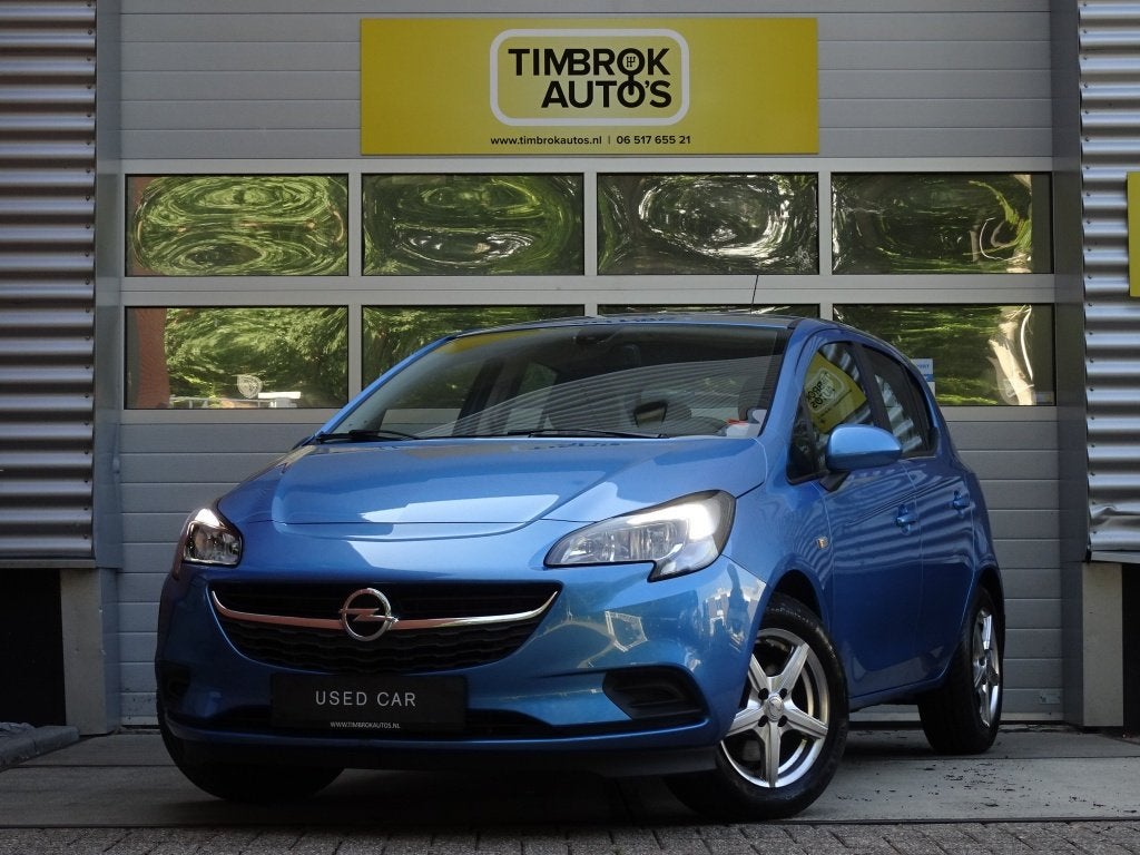 Opel Corsa 1.0 Turbo 90pk 5drs *Airco/Cruise/Stoel+Stuurverw, Voorwielaandrijving, Stof, Gebruikt, Euro 6