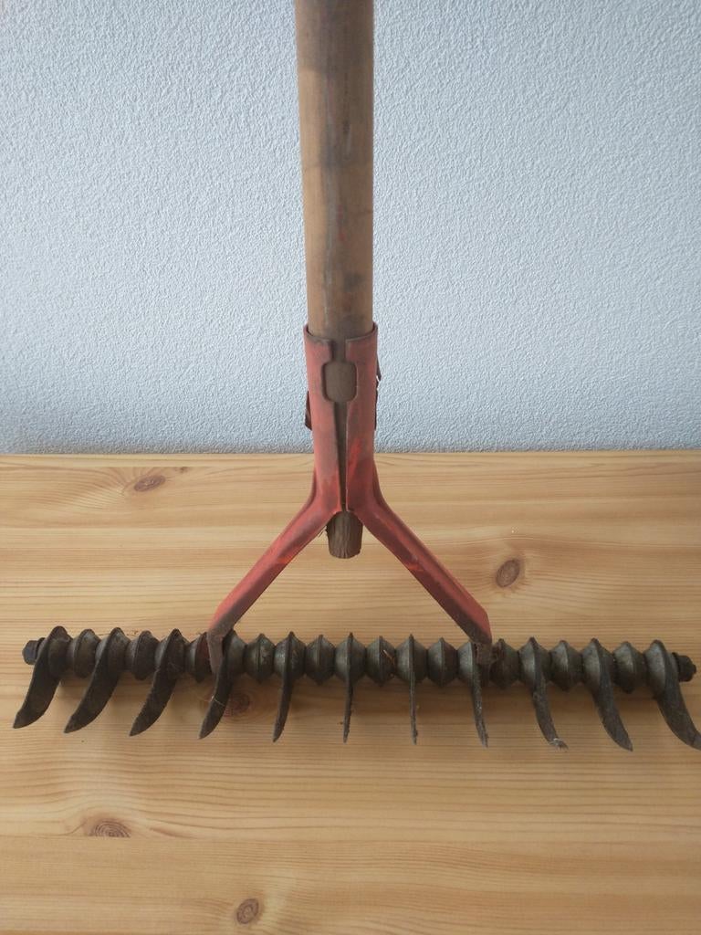 Vintage Helios verticuteer hark - 160 cm - Tuin gereedschap, Ophalen, Gebruikt, Hark, Polar Helios
