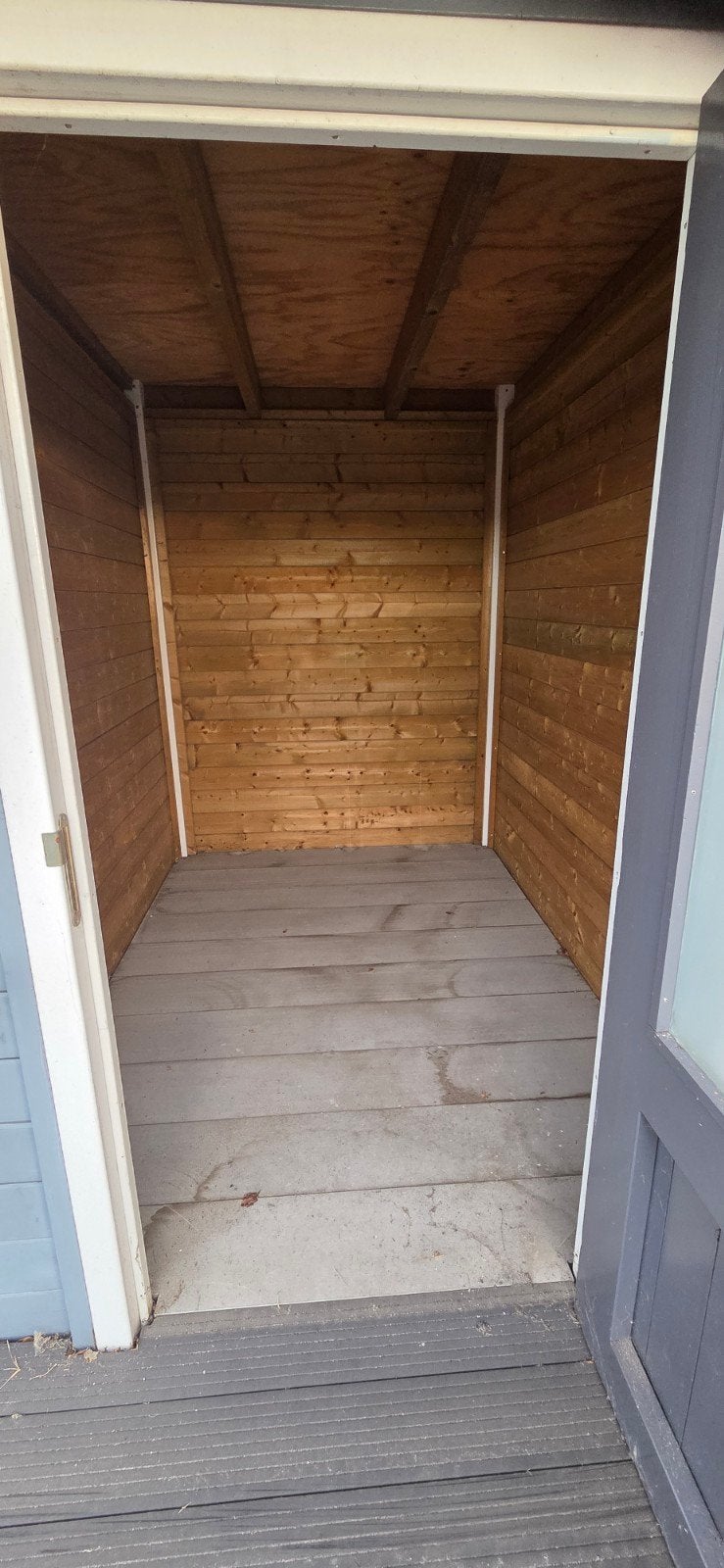 Showmodel Overkapping Plat Dak met Berging 3x3.5m, Tuin en Terras, Ophalen, Zo goed als nieuw, Overige typen