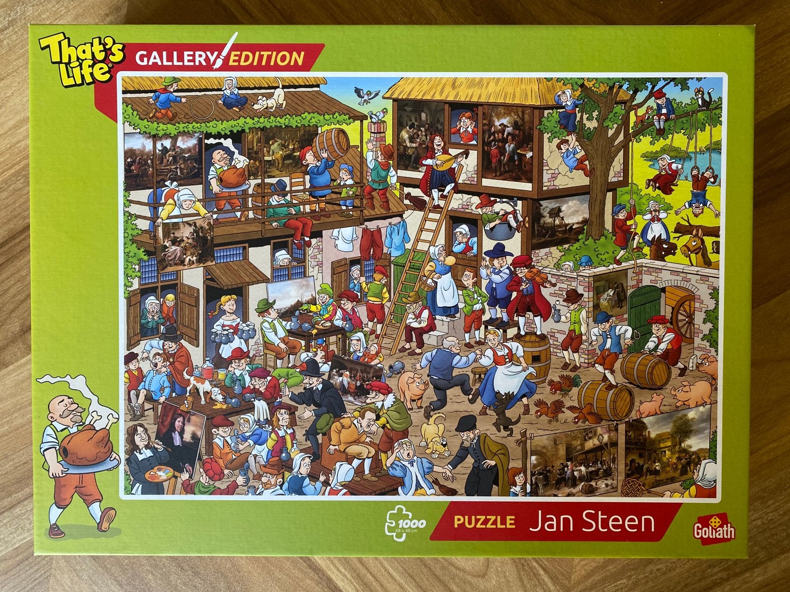 That’s life puzzel 1000 stukjes jan steen, Ophalen, 500 t/m 1500 stukjes, Zo goed als nieuw