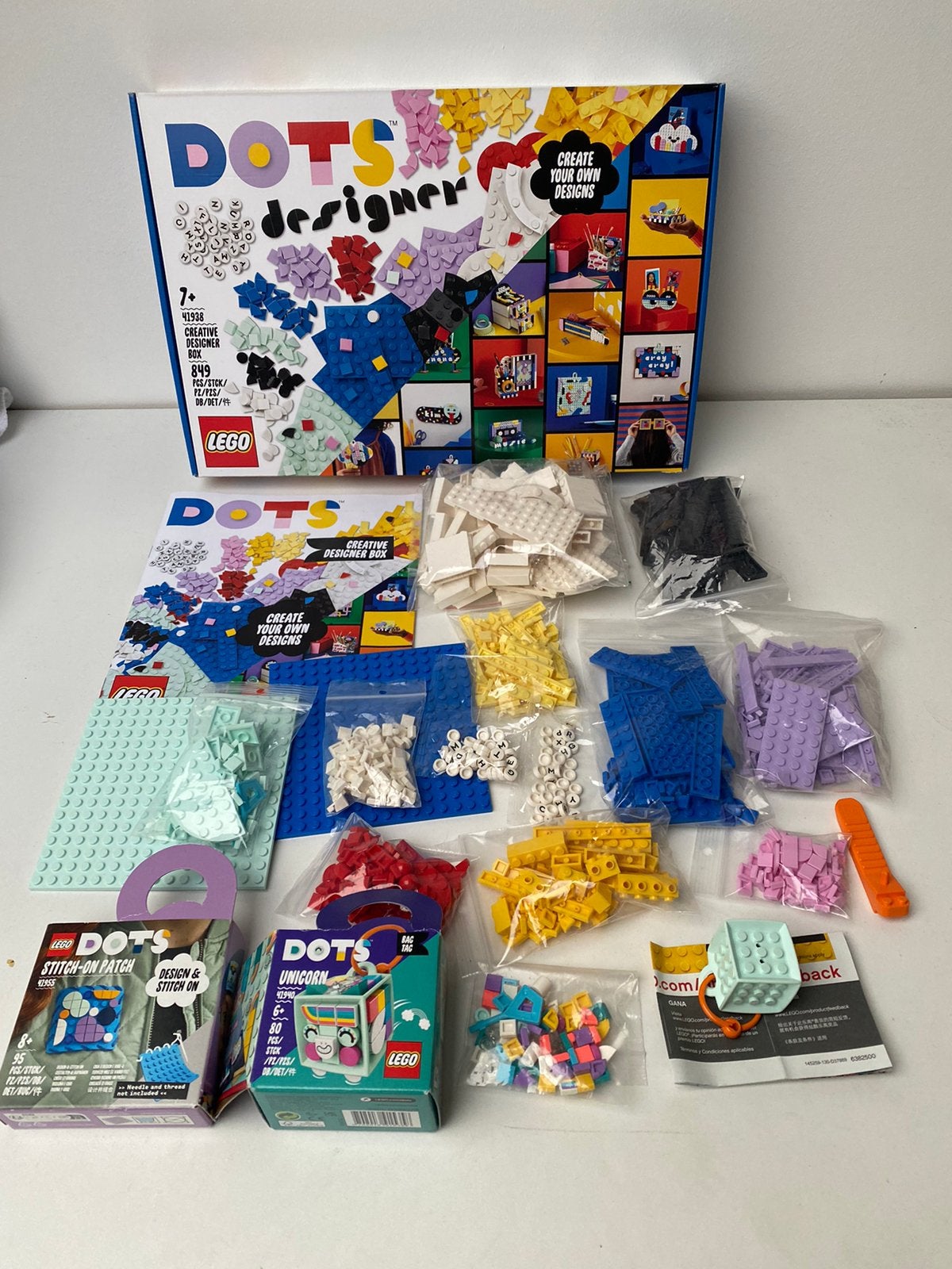 3 Lego Dots sets, helemaal compleet en netjes, Inclusief instructies, Lego, Ophalen of Verzenden, Zo goed als nieuw