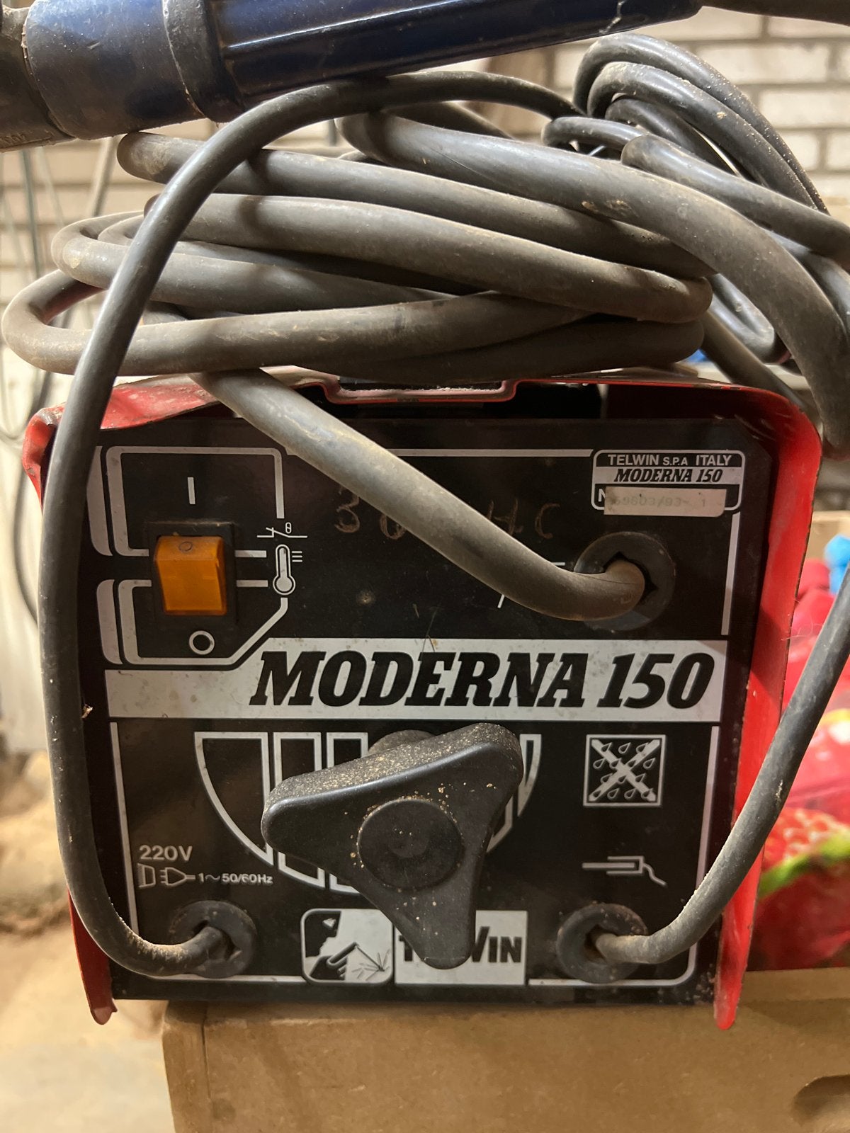 Telwin Moderna 150 lasapparaat met elektroden, Ophalen, Gebruikt, Minder dan 150 ampère, Elektroden